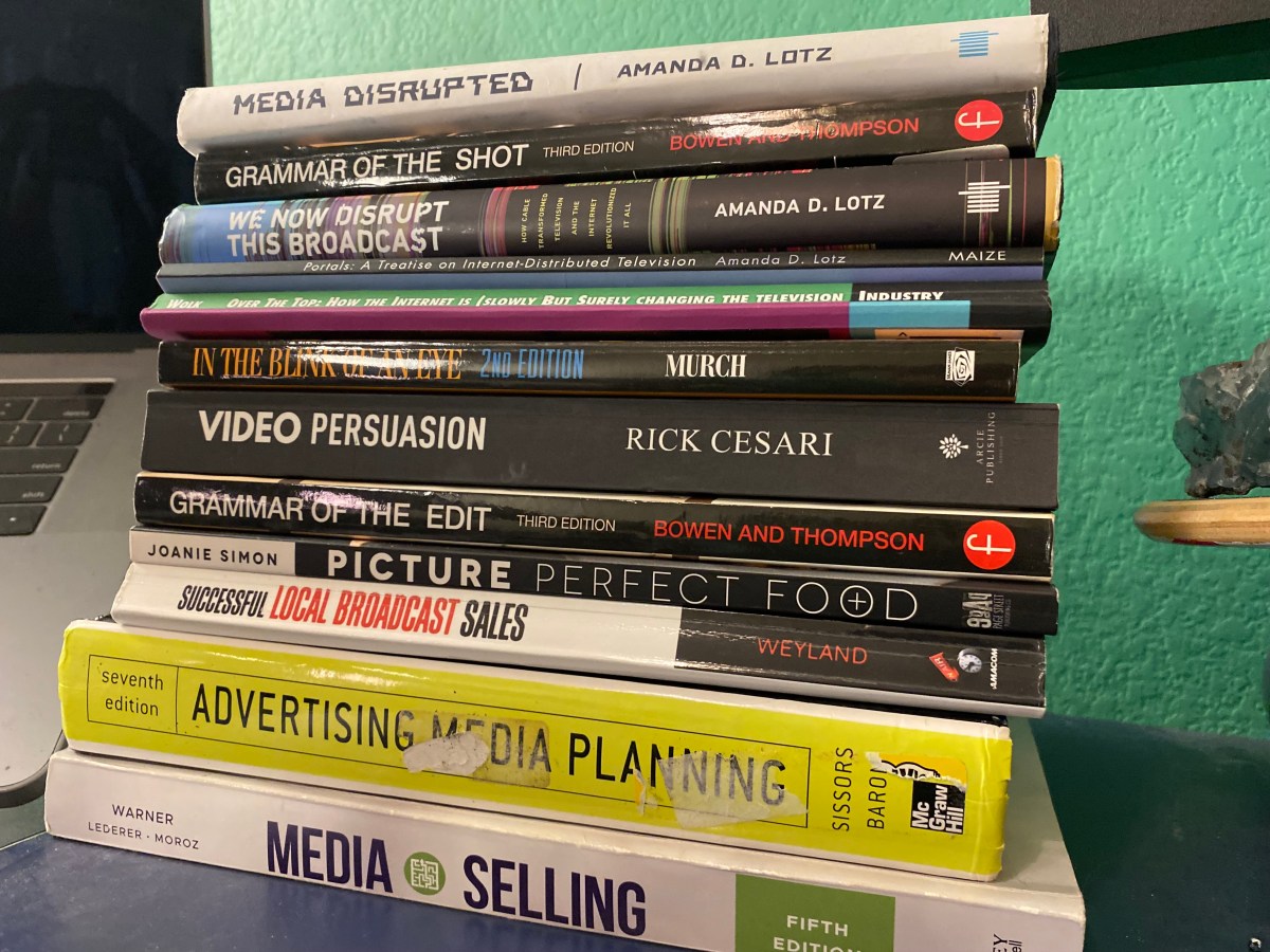 55 books I’ve read since starting in the TV and Digital Ads business 9 months ago